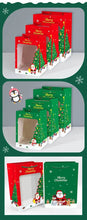 PRE ORDER Christmas clear window gift  bag x 2 pcs Santas Workshop Direct