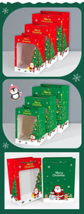 PRE ORDER Christmas clear window gift  bag x 2 pcs Santas Workshop Direct