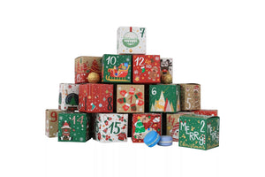 PRE ORDER Christmas cookie boxes advent calendars x24 pc Santas Workshop Direct