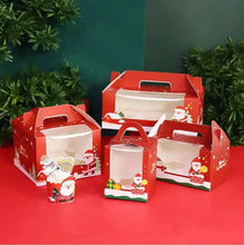 PRE ORDER Cup cake box 6 hole Christmas cup  cake box. X100 pcs Santas Workshop Direct