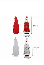 PRE ORDER Grey Santa Advent calendar large 114 cm Santas Workshop Direct