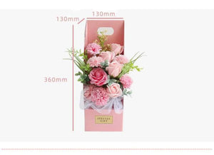 Pink Soap  Flowers  gift box 36 cm Santas Workshop Direct