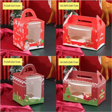 Red Christmas 2 hole  Cup Cake Candy Cookie 2 hole x 2 pcs Santas Workshop Direct