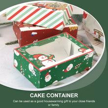 Red Green White  Stripped Christmas cookie cake biscuit gift box x 12 pcs Santas Workshop Direct