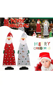 Red Santa Advent calendar large 114 cm Santas Workshop Direct