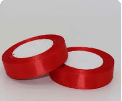 Red ribbon 10mm Santas Workshop Direct