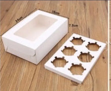 Sample pack 1 hole Cup Cake Candy Muffin  Cookie Box - white 12 pc Santas Workshop Direct