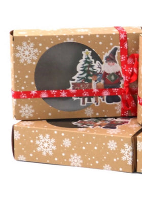 Santa / Elf storage box / cookies / cake / lollies x 6 pcs Santas Workshop Direct