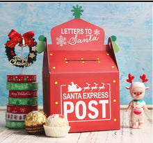 Santa Mail box / letter box  cardboard x 2 pc Santas Workshop Direct