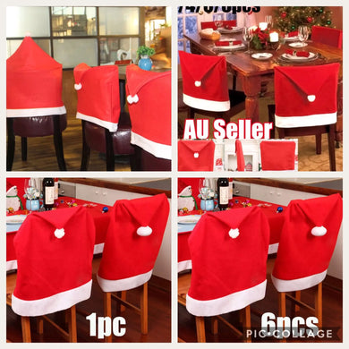 Santa Style Chair Cover -3 pcs set Santas Workshop Direct