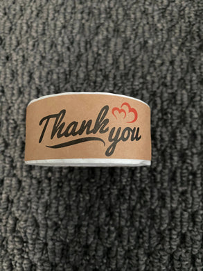 Thank you stickers x24 pcs Santas Workshop Direct