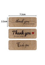 Thank you stickers x24 pcs Santas Workshop Direct