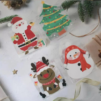 Transparent Christmas cookie gift box 12pc Santas Workshop Direct